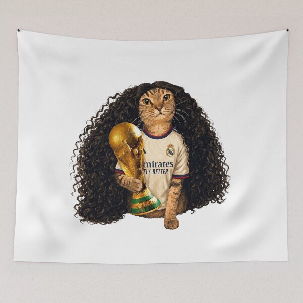 Item preview, Marc Cucurella Real Madrid Cat Meme World Cup designed and sold by Anjestic Studio.
