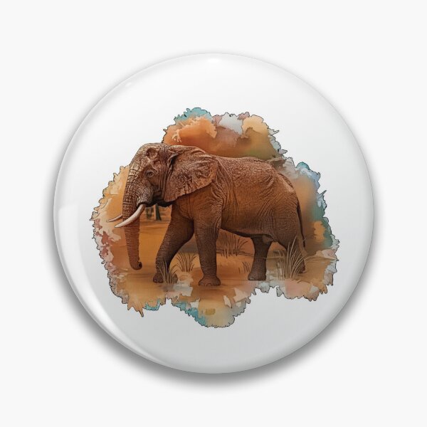 Item preview, Elephant cow in the desert dust, elephant lover, Africa fan designed and sold by Kirei-Lily.