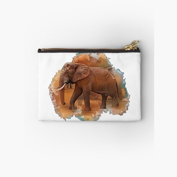 Item preview, Elephant cow in the desert dust, elephant lover, Africa fan designed and sold by Kirei-Lily.