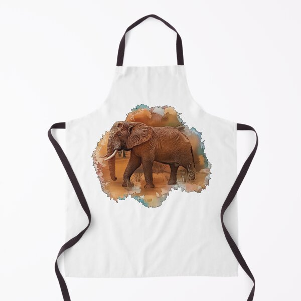 Item preview, Elephant cow in the desert dust, elephant lover, Africa fan designed and sold by Kirei-Lily.