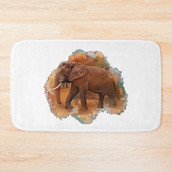 Item preview, Elephant cow in the desert dust, elephant lover, Africa fan designed and sold by Kirei-Lily.