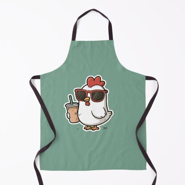 Item preview, Iced Coffee Hen Kawaii, Gifts For Coffee Lovers designed and sold by Lina Caro.