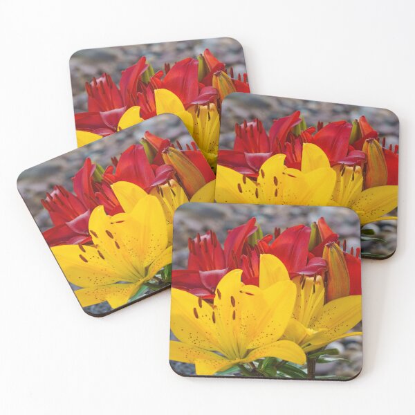 Item preview, Yellow lily in a sea of blossoms designed and sold by TheScarletLens.
