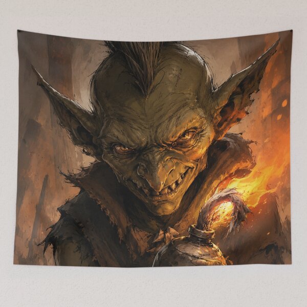 Item preview, DnD Goblin Pyromaniac Creature designed and sold by bapupa.