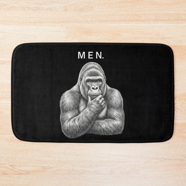 Item preview, Men Thinking Gorilla Meme Silverback Ape Funny Philosophy designed and sold by raedattia.