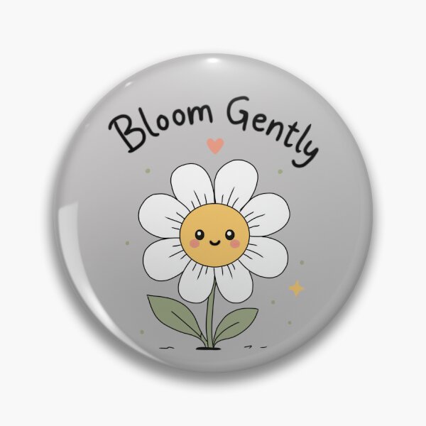 Item preview, Bloom Gently - Cute Smiling Daisy Minimalist Flower Illustration designed and sold by FennyWijayaMomo.