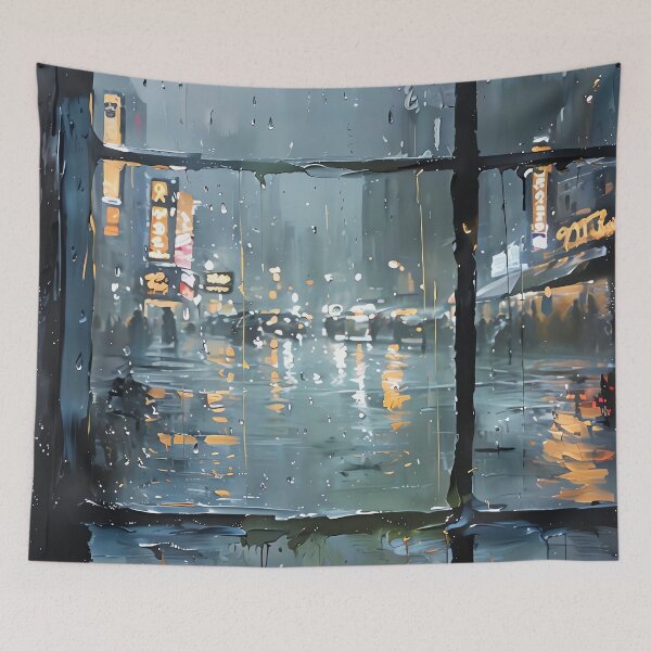 Item preview, Rainy Urban Solitude designed and sold by ONYX Pixee.