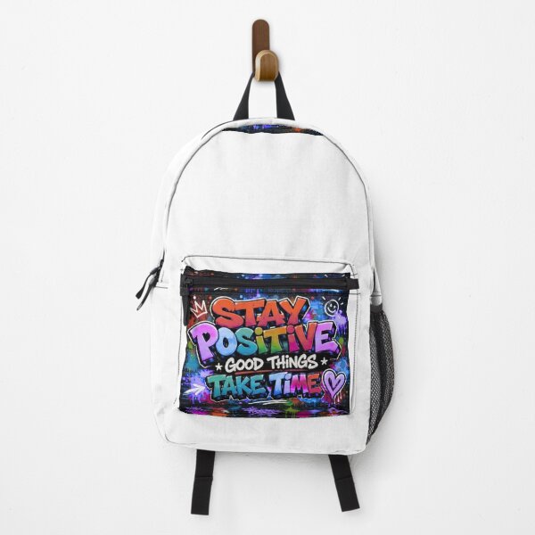 Item preview, Stay Positive, Graffiti, Street Art, Typography și Motivational Quote designed and sold by PetruArtDesigns.
