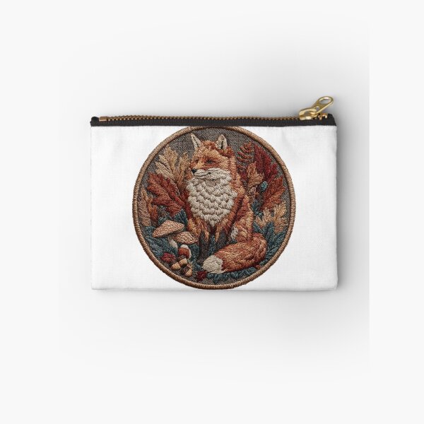 Item preview, Fox Patch in autumn leaves designed and sold by filou designs.