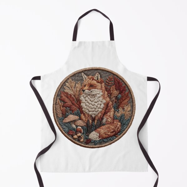 Item preview, Fox Patch in autumn leaves designed and sold by filou designs.