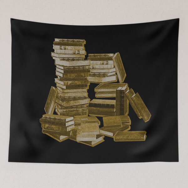 Item preview, Stack of books, reading, old books, buchnerd, read designed and sold by Kirei-Lily.