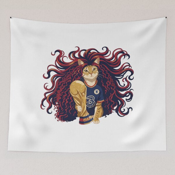 Item preview, Marc Cucurella Chelsea FC Cat Meme World Cup designed and sold by Anjestic Studio.