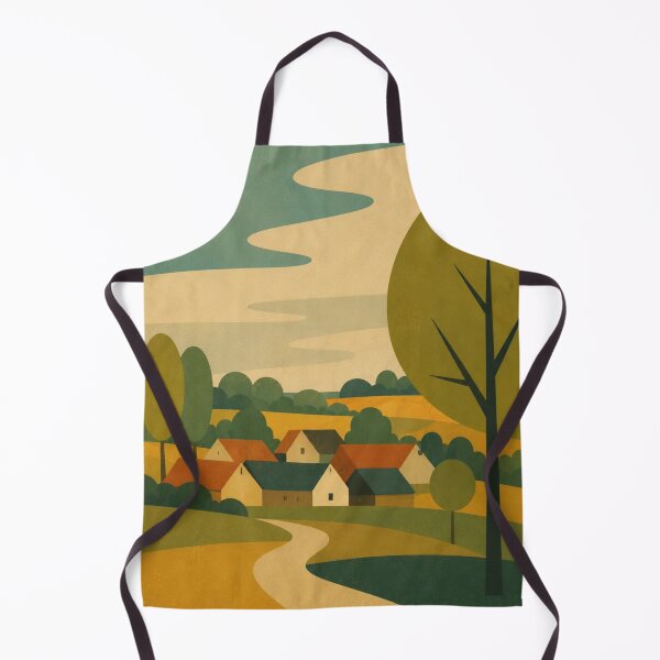 Item preview, Homeward — Village at Dusk designed and sold by WanderEastArt.