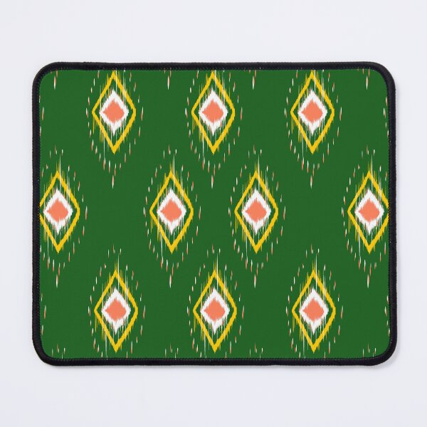 Item preview, Green Ikat Seamless Geometric Diamond Pattern Background with Traditional Textile Design designed and sold by PATTANUT176.