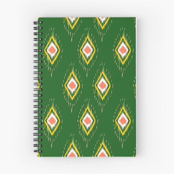Item preview, Green Ikat Seamless Geometric Diamond Pattern Background with Traditional Textile Design designed and sold by PATTANUT176.