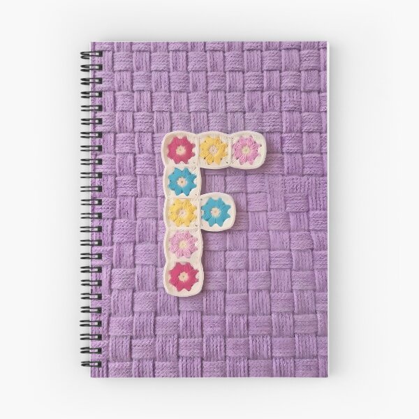 Item preview, Granny Square Letter F Floral Crochet Lavender designed and sold by LuisWorks.