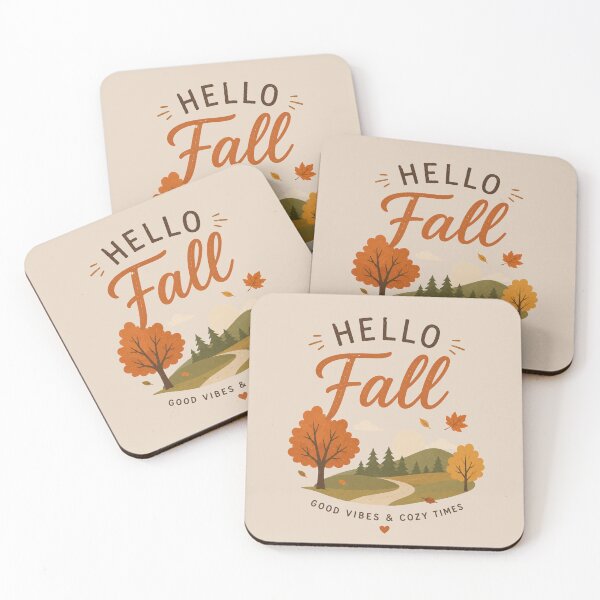 Item preview, Hello Fall-Good Vibes & Cozy Times designed and sold by Remigiusz Florczak CA.