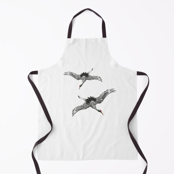 Item preview, flying red-crowned cranes, bird lover outfits, japanese art designed and sold by Kirei-Lily.