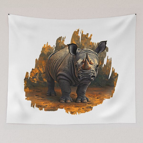 Artikelvorschau, Nashorn baby, Afrikanische Tiermotive, geschenkidee Tierliebhaber entworfen und verkauft von Kirei-Lily.
