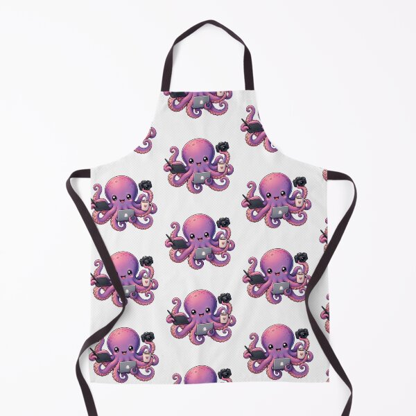 Item preview, Cute Kawaii Octopus Artist Sticker | Adorable Creative Ocean Character designed and sold by Ercancyhnn.