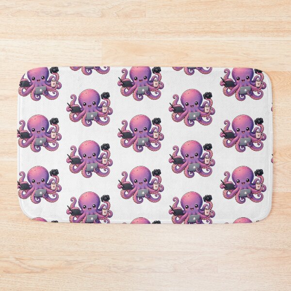 Item preview, Cute Kawaii Octopus Artist Sticker | Adorable Creative Ocean Character designed and sold by Ercancyhnn.