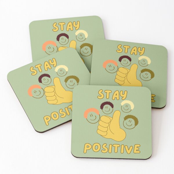 Item preview, Stay Positive Retro Cartoon Style designed and sold by PaniKulka.