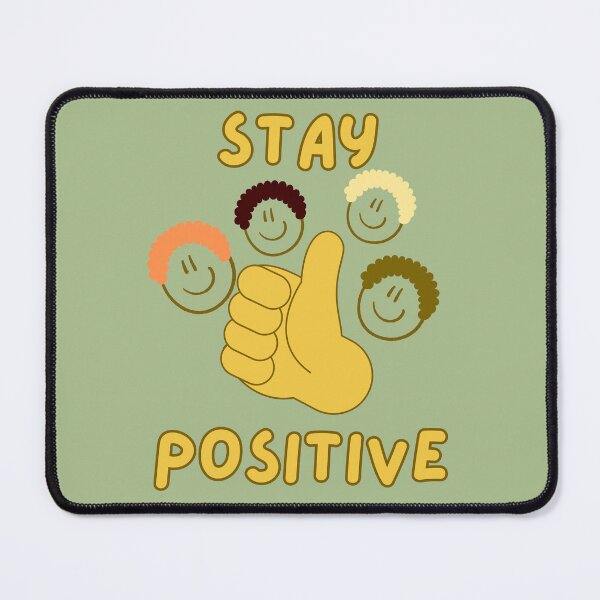 Item preview, Stay Positive Retro Cartoon Style designed and sold by PaniKulka.
