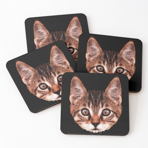 Item preview, Tiger kitten canvas pattern, cat friends shirts, popular kitten design designed and sold by Kirei-Lily.