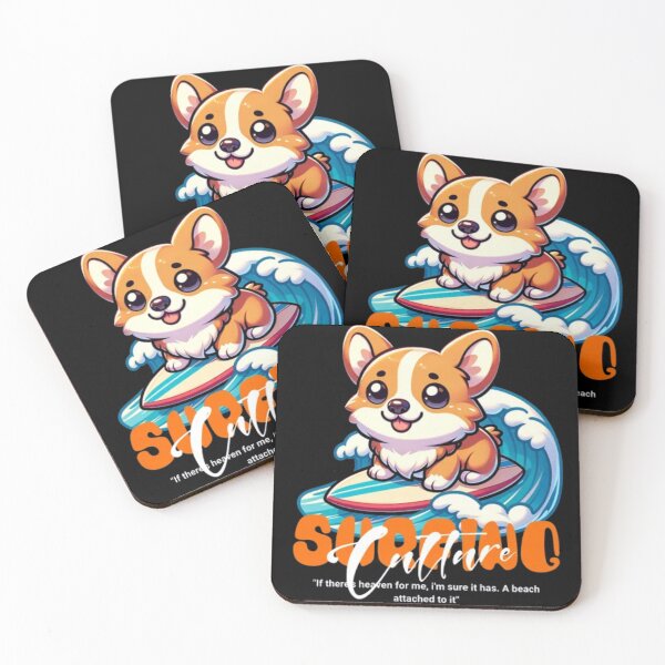 Item preview, Surfing Culture Surfing Corgi - Cute Surfer Dog Beach Vibe designed and sold by GenZFashion000.