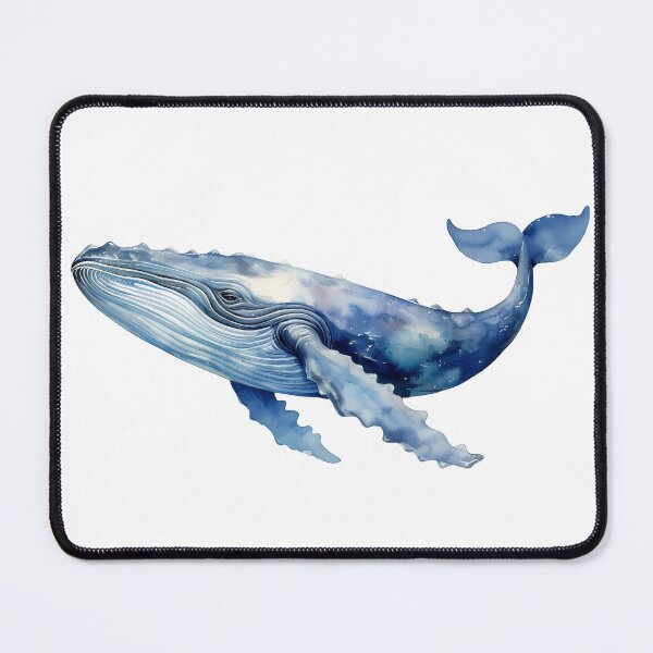 Item preview, Blue whale watercolor designed and sold by AnnaHolyph.