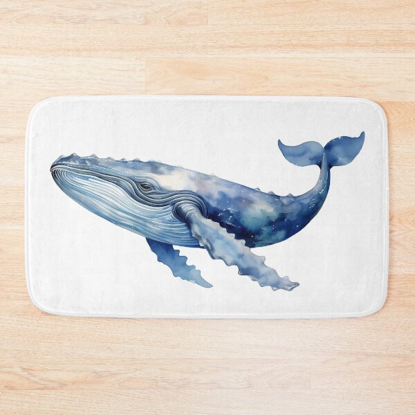 Item preview, Blue whale watercolor designed and sold by AnnaHolyph.