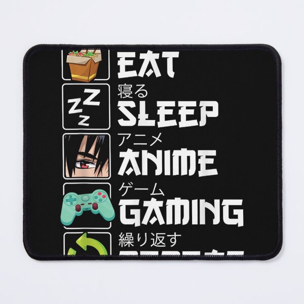 Item preview, Eat Sleep Anime Gaming Repeat Kawaii Otaku Anime Manga designed and sold by KorulaxTor.