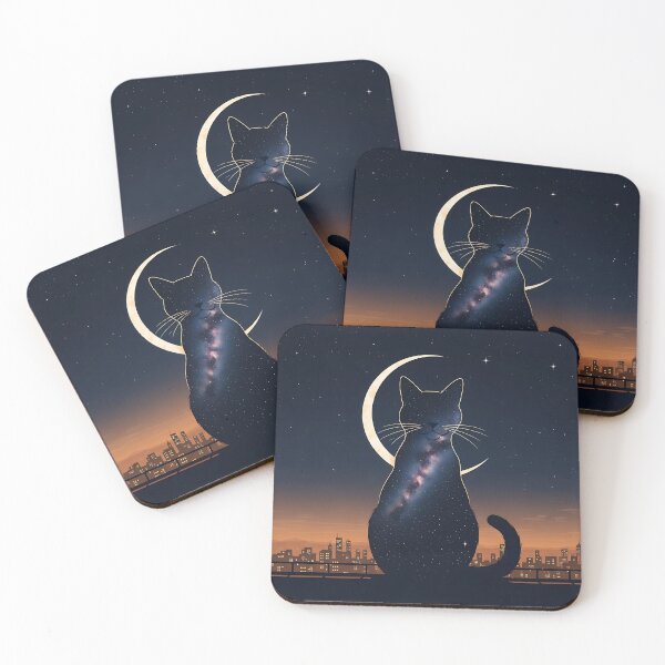 Item preview, Cosmic Galaxy Cat City Skyline designed and sold by Michaelragheb.