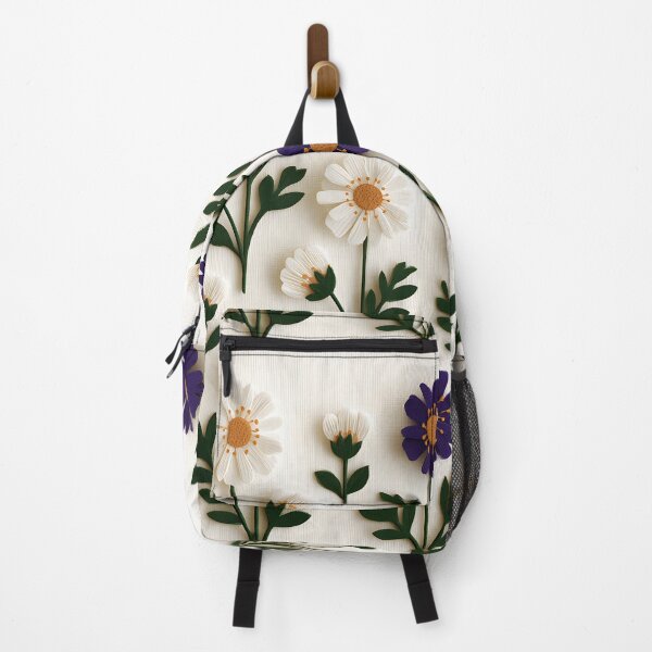 Item preview, Minimalist Daisy & Cosmos Botanical Pattern – Cottagecore Floral Illustration designed and sold by KAM-KAM-STORE.