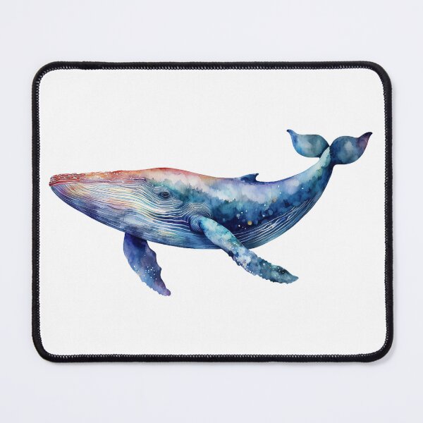Item preview, Blue whale watercolor 2 designed and sold by AnnaHolyph.