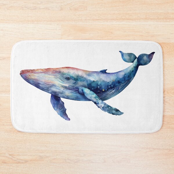 Item preview, Blue whale watercolor 2 designed and sold by AnnaHolyph.