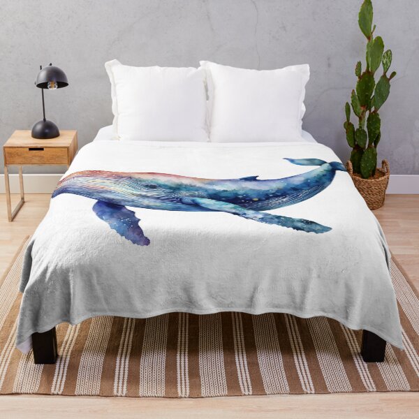 Item preview, Blue whale watercolor 2 designed and sold by AnnaHolyph.