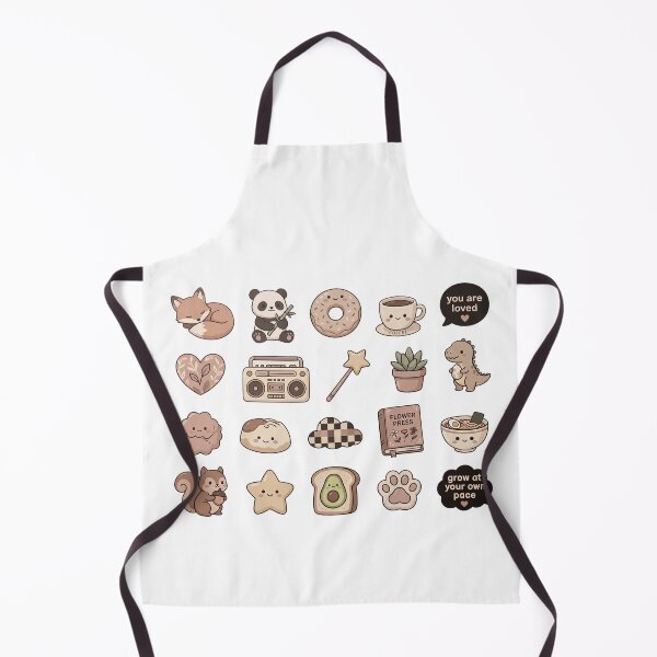 Item preview, Kawaii Cute Icons Sticker Pack Fox Panda Dino Cottagecore Set designed and sold by SupplyCode.