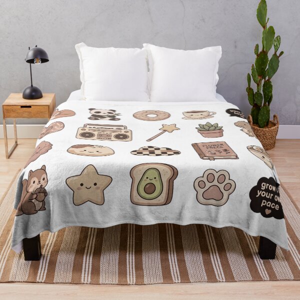 Item preview, Kawaii Cute Icons Sticker Pack Fox Panda Dino Cottagecore Set designed and sold by InfiniteOrbit.