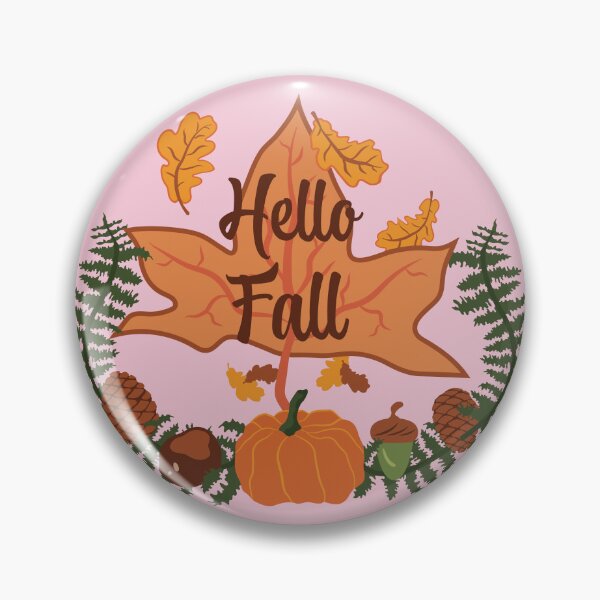Item preview, Hello Fall - Fairytale Pink designed and sold by Daniel Bevis Design.