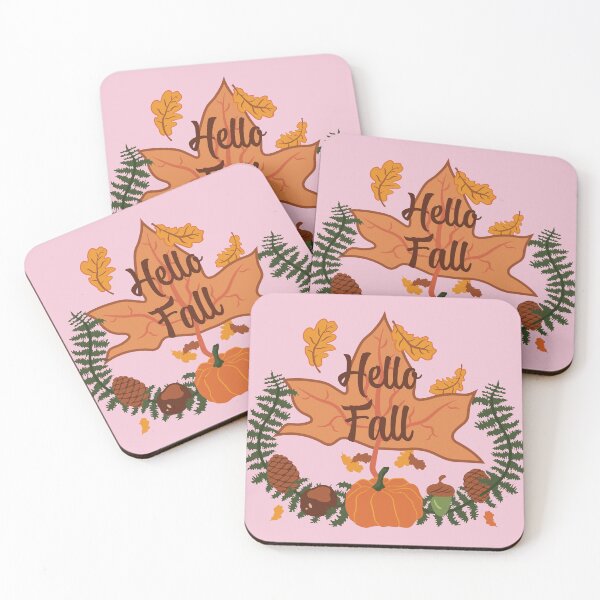 Item preview, Hello Fall - Fairytale Pink designed and sold by Daniel Bevis Design.