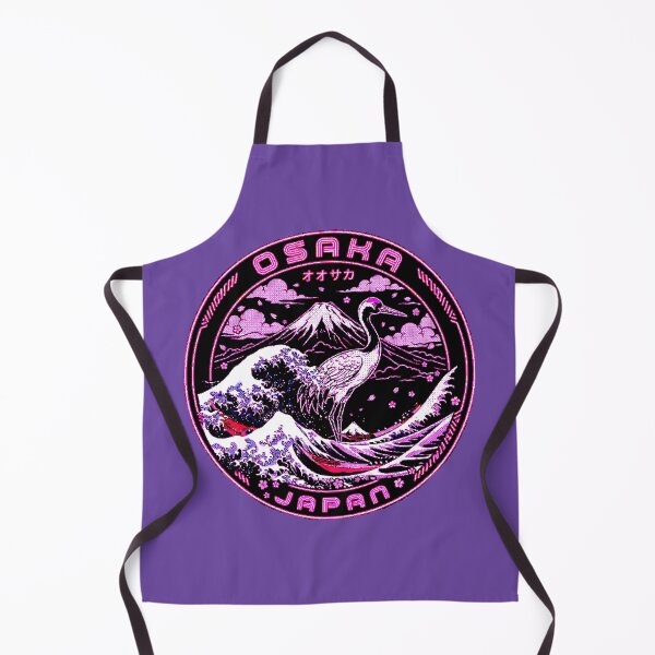 Item preview, Osaka Japan Neon | Cyberpunk Design Crane and Fuji Wave designed and sold by AstronautMerch.