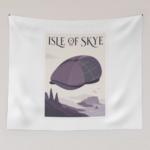 Item preview, Isle of Skye Tweed Cap Poster designed and sold by Beyond Destinations.