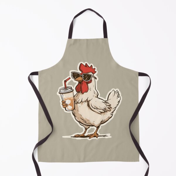 Item preview, Iced Coffee Hen, Gifts For Coffee Lovers designed and sold by Lina Caro.