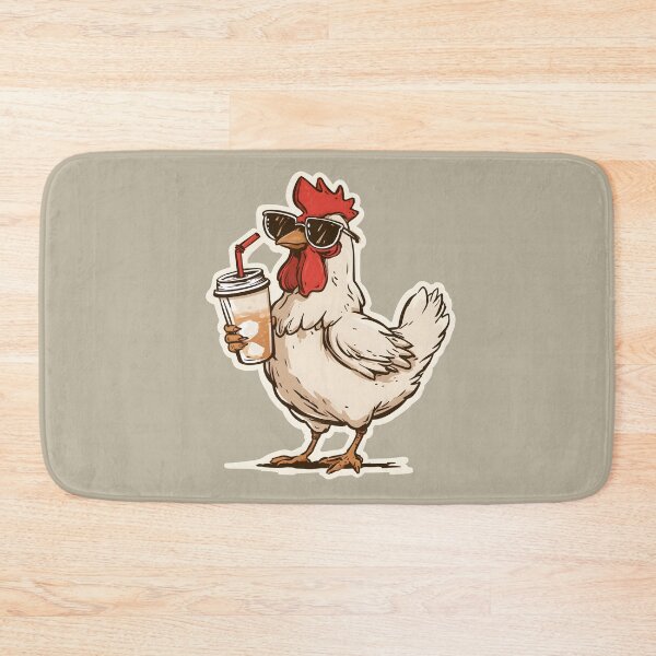 Item preview, Iced Coffee Hen, Gifts For Coffee Lovers designed and sold by Lina Caro.