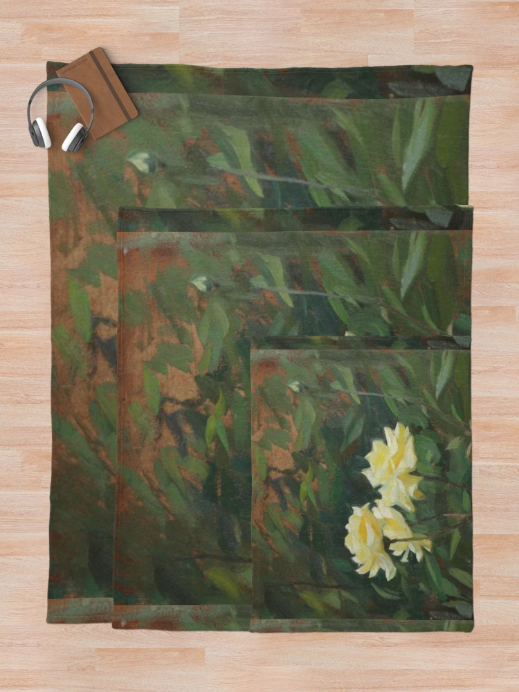 Thumbnail 5 of 6, Throw Blanket, Wild Roses designed and sold by SharonTheFirst.
