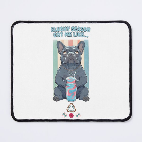 Item preview, Slushy Season Got Me Like - Funny French Bulldog Brain Freeze T-Shirt designed and sold by Whimsy Trail Co.