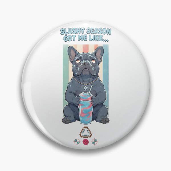Item preview, Slushy Season Got Me Like - Funny French Bulldog Brain Freeze T-Shirt designed and sold by Whimsy Trail Co.