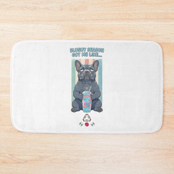 Item preview, Slushy Season Got Me Like - Funny French Bulldog Brain Freeze T-Shirt designed and sold by Whimsy Trail Co.