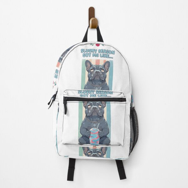 Item preview, Slushy Season Got Me Like - Funny French Bulldog Brain Freeze T-Shirt designed and sold by Whimsy Trail Co.